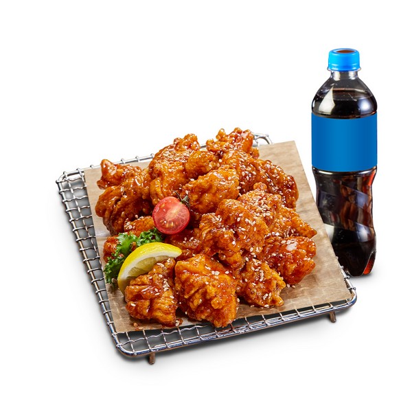 [장모님치킨] 순살 양념 치킨+콜라 500ml 
