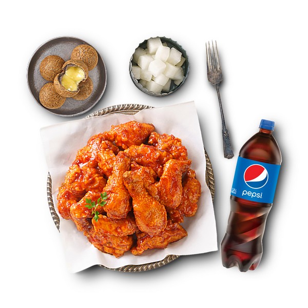 [멕시카나] 양념치킨+더블치즈볼+콜라1.25L
