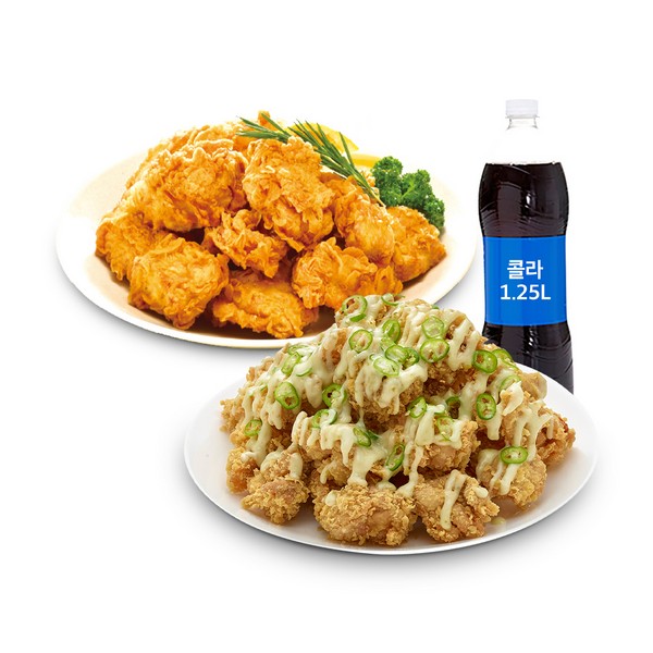[티바두마리치킨] 청양고추마요+후라이드+콜라1.25L
