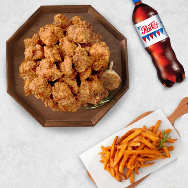 [네네치킨] 순살소이갈릭치킨+콜라(1.25L)+감자